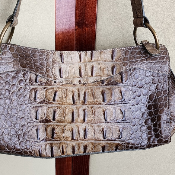Sondra Roberts Croc Embossed Bag Purse - Picture 6 of 14